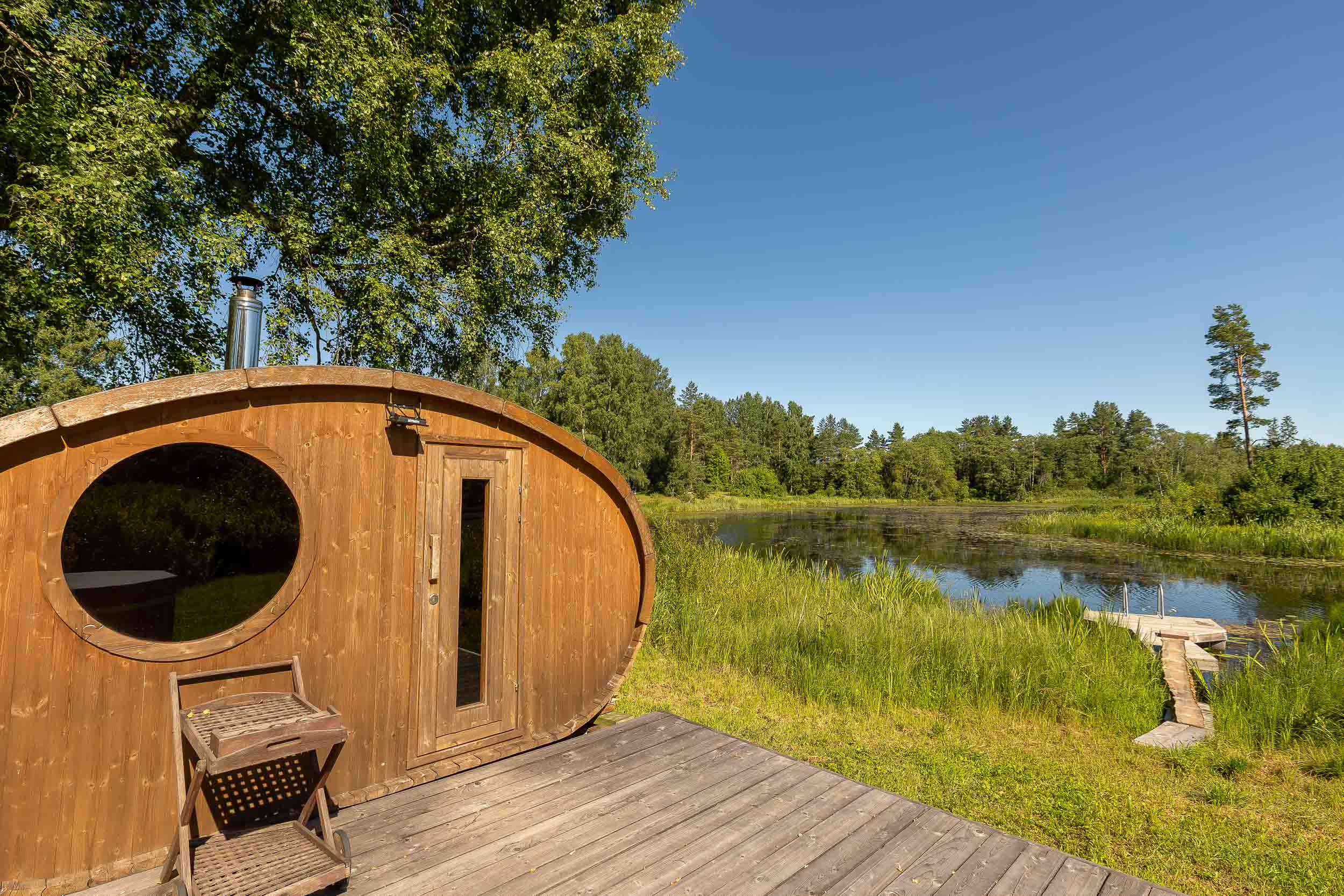 Paganamaa Puhkemaja sauna terrass